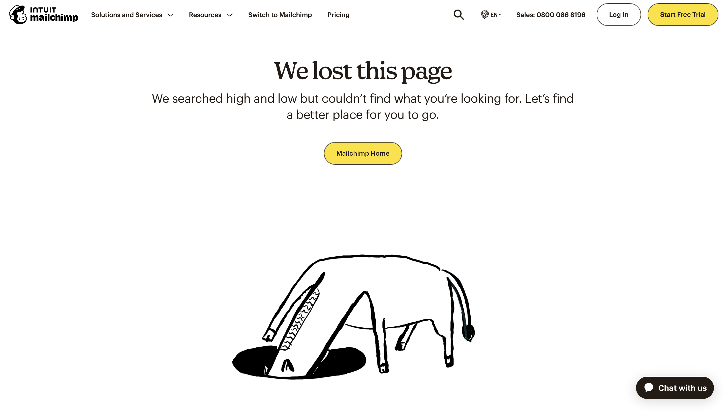 Mailchimp 404