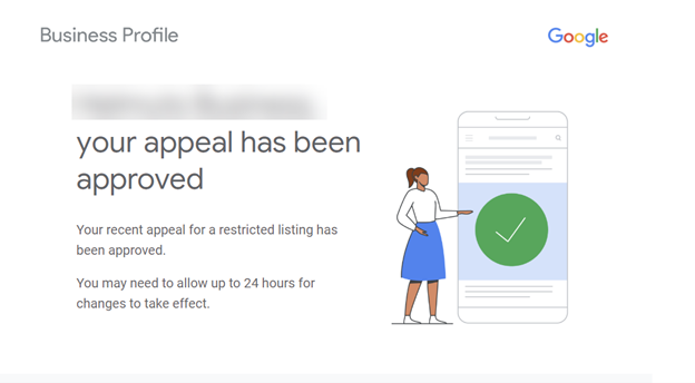 appeal approved 65c69f885b276 sej - Google Business Profile Suspended? Here’s How To Get Reinstated