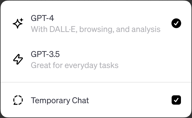 ChatGPT Memory Toggle