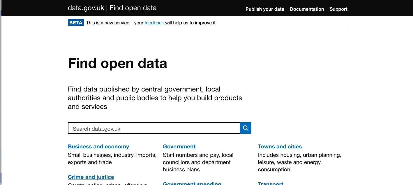 Data.gov Великобритания