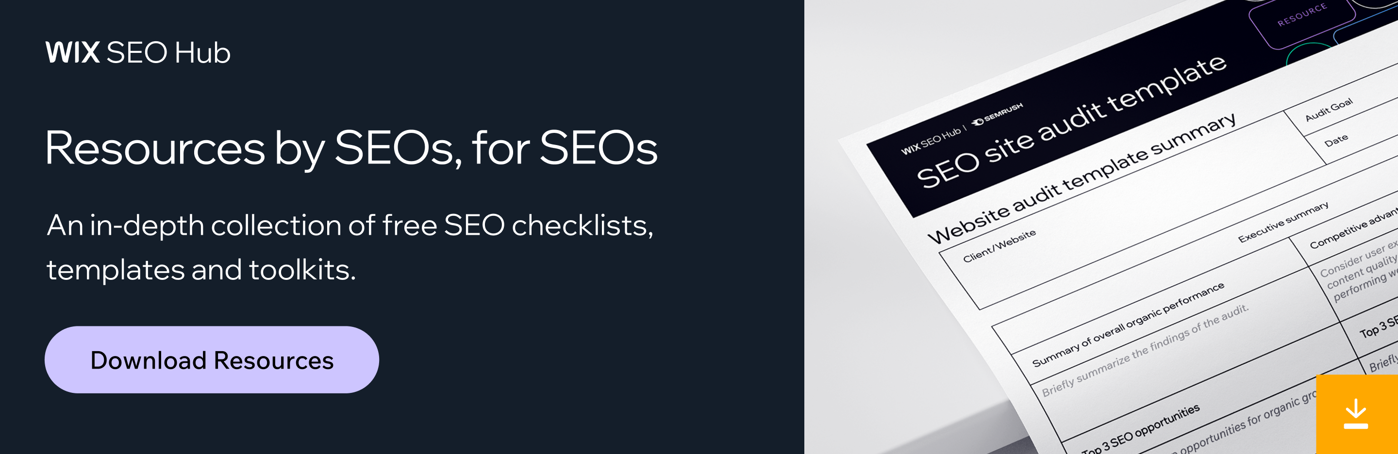 Downloadable SEO checklists & templates