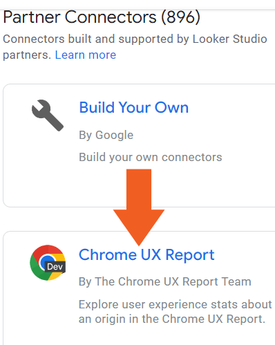 Looker Studio CrUX report generator
