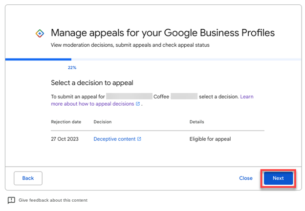 review profile to appeal 65c698f6c8a85 sej - Google Business Profile Suspended? Here’s How To Get Reinstated