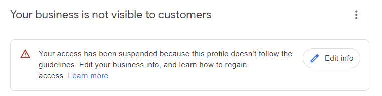 suspended notification 65c69462b6e1e sej - Google Business Profile Suspended? Here’s How To Get Reinstated