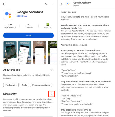 Descriptions Google Play – Exemple