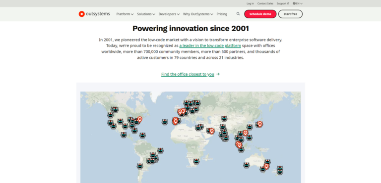 OutSystems — 25 потрясающих страниц о нас