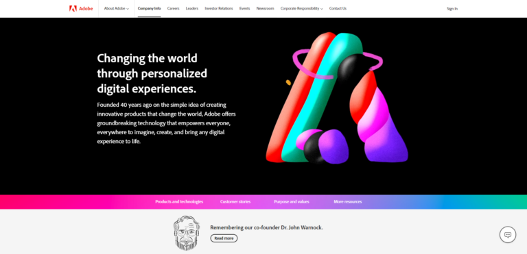 Adobe — 25 замечательных страниц о нас
