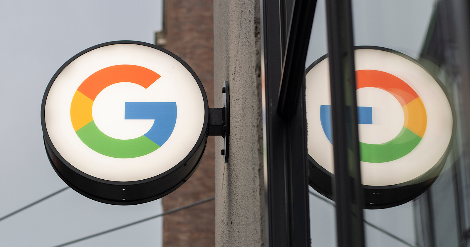 Google's G logo is seen at its Chelsea office in New York City.