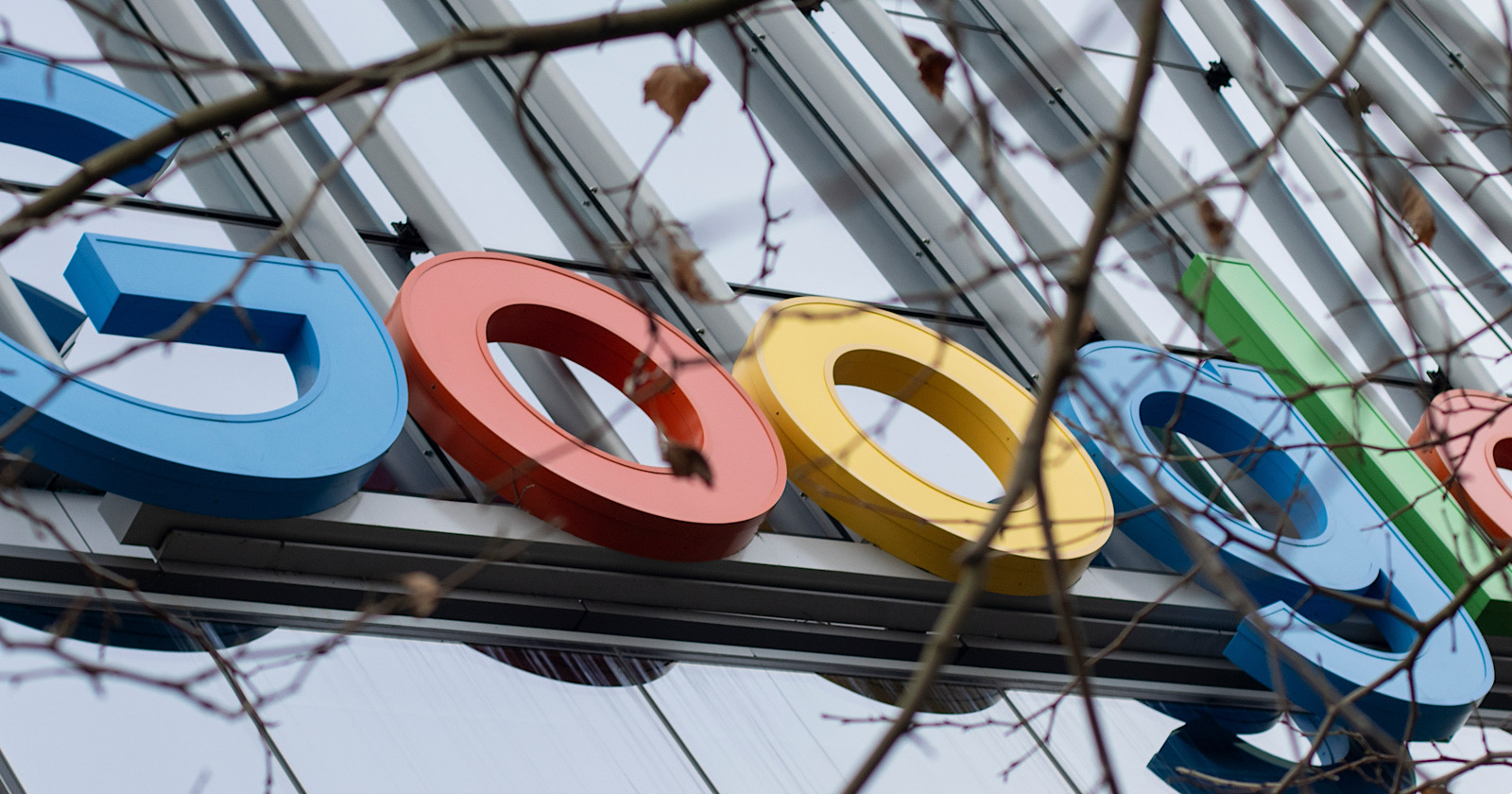 Google logo is seen at its South Lake Union campus in Seattle, Washington. Google LLC is a global technology company headquartered in Mountain View, California.