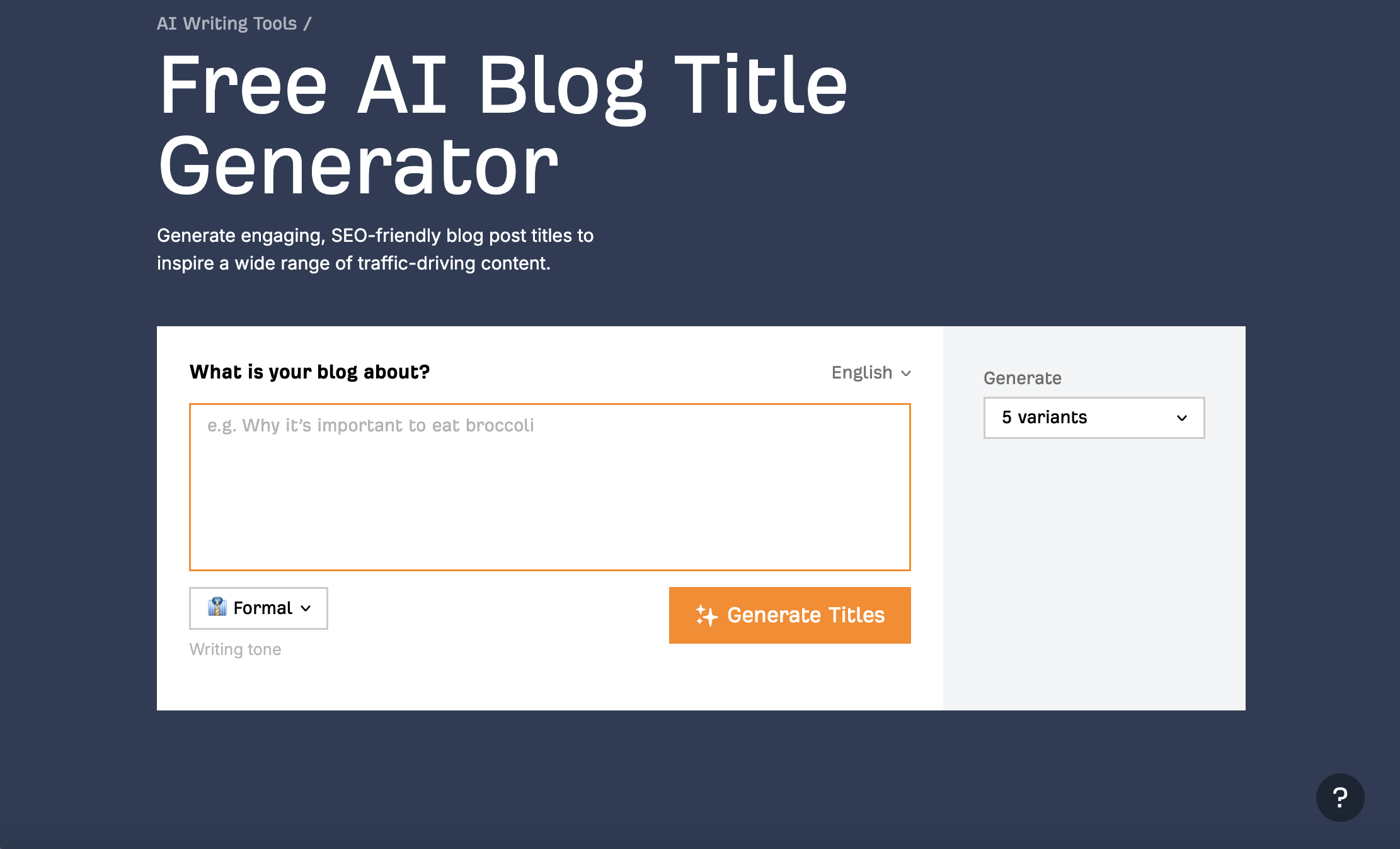 thesis title generator ai