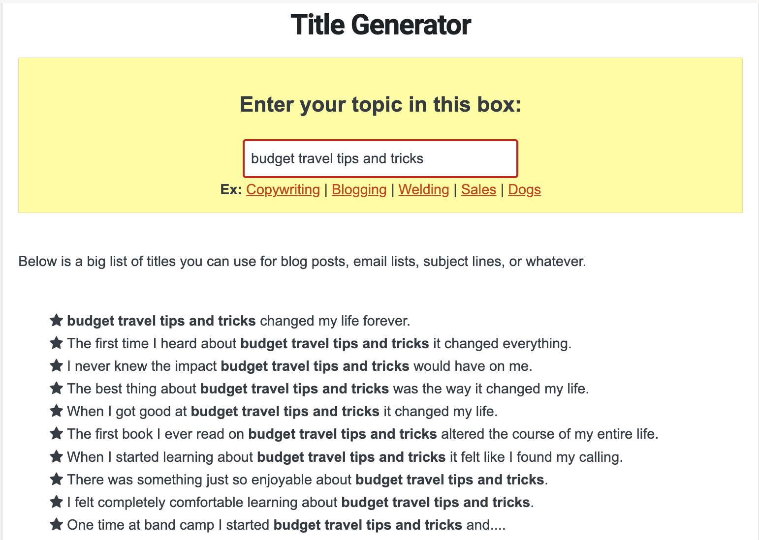 the essay generator