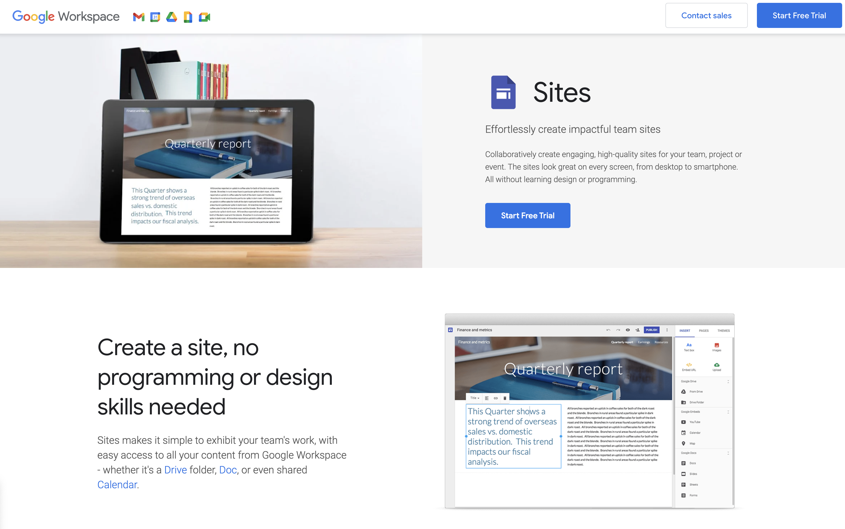 google sites homepage 168 - 25 WordPress Alternatives Best For SEO