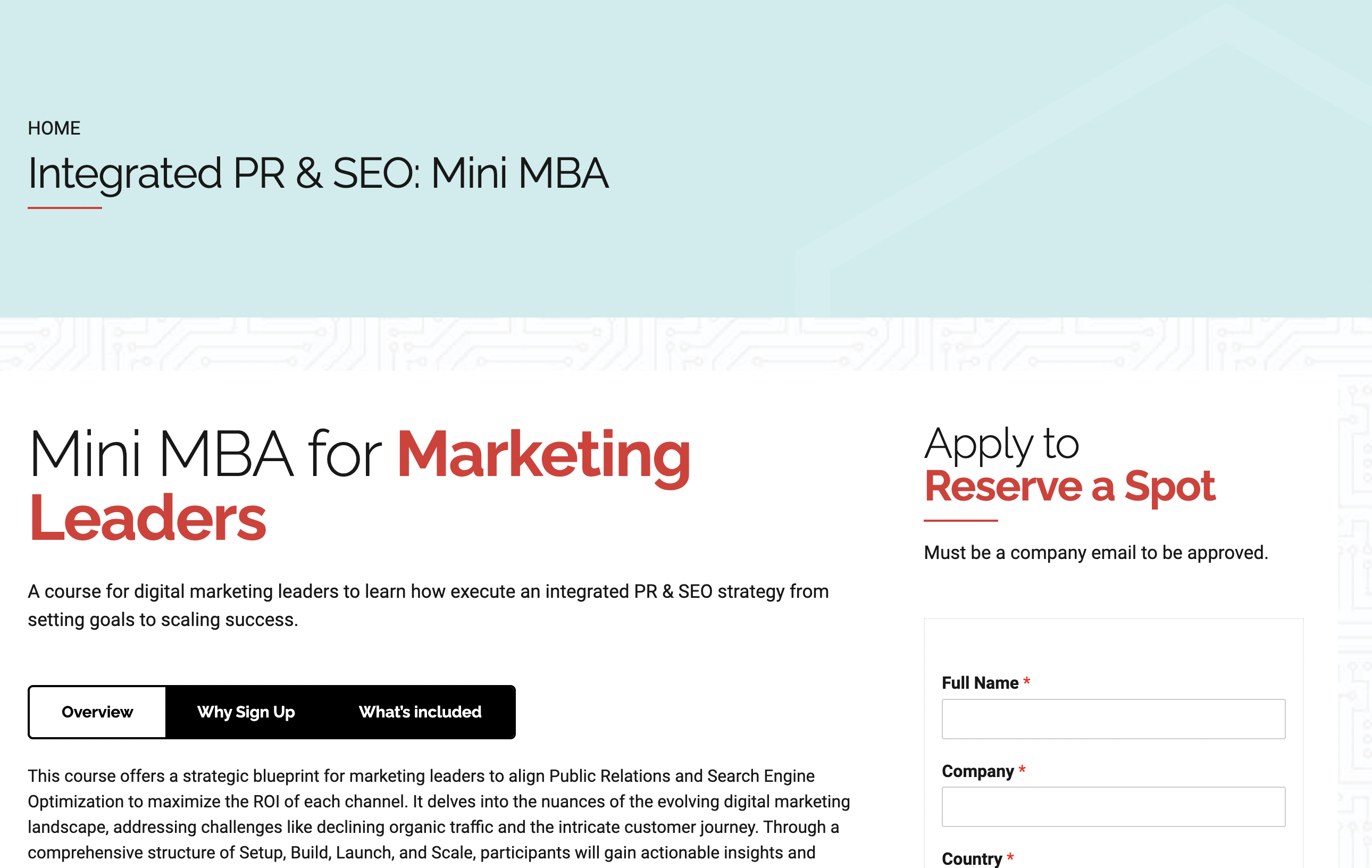 integrated pr seo mini mba-992