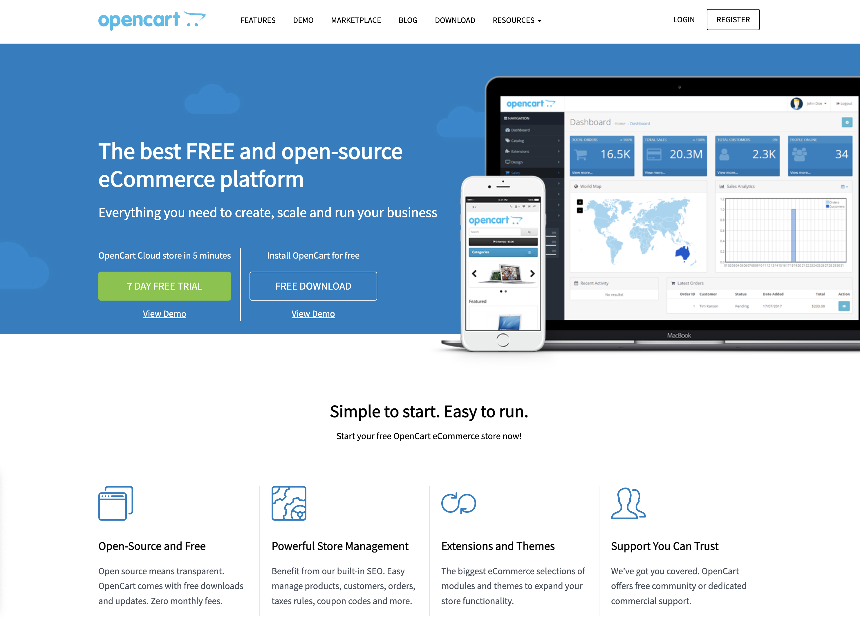 opencart website homepage 132 - 25 WordPress Alternatives Best For SEO
