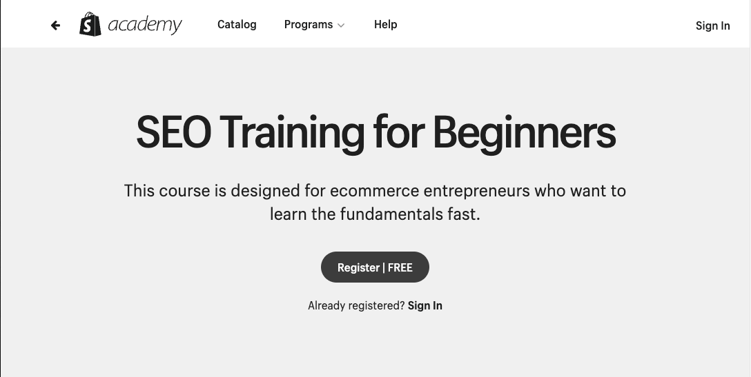 Shopify training for beginners