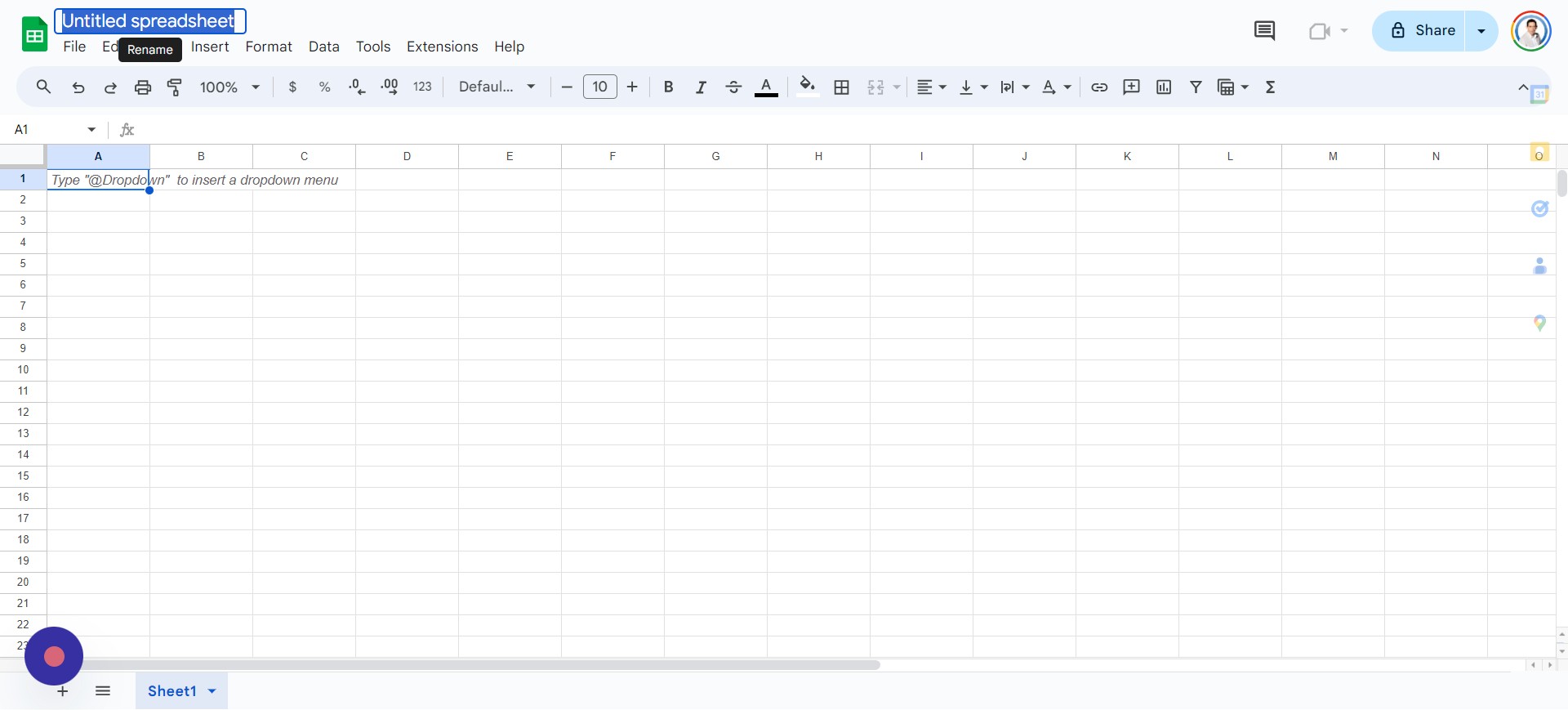 step 1 sanction  google sheets file