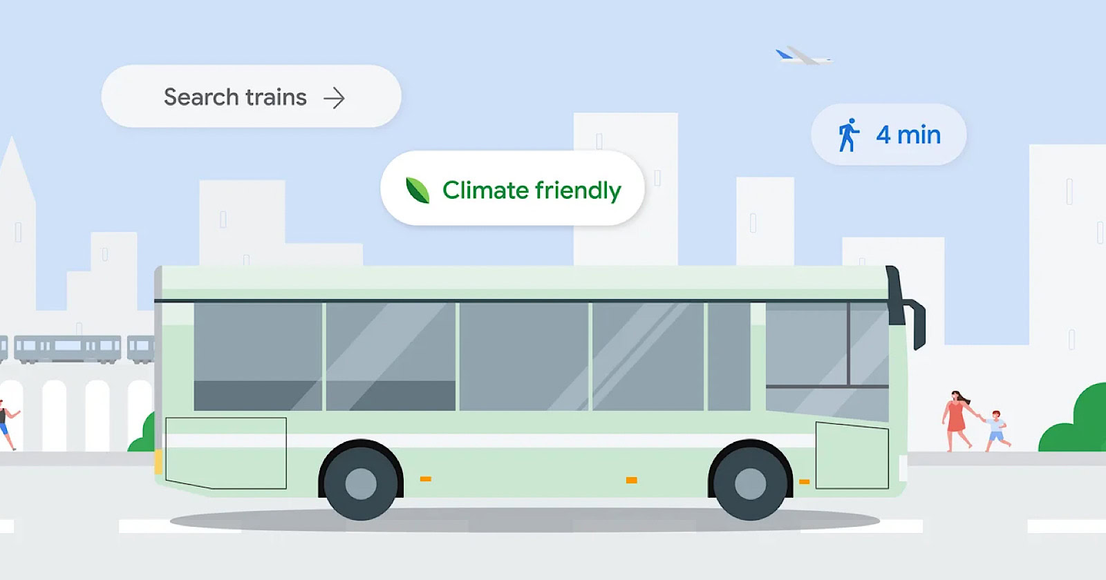 La Búsqueda de Google y Maps obtienen actualizaciones para viajes más ecológicos