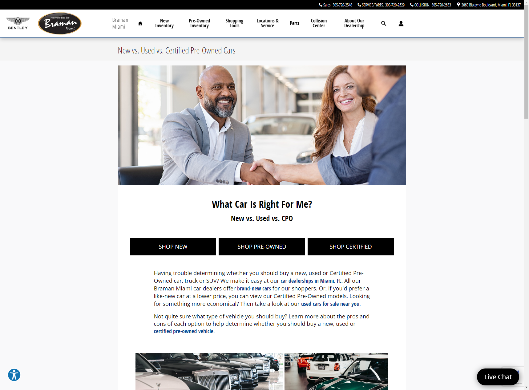 new vs used vs certified pre owned cars   braman miami 314 - 7 Automotive SEO Best Practices For Driving Business In 2024