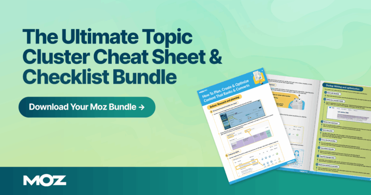 The Ultimate Topic Cluster Cheat Sheet & Checklist Bundle