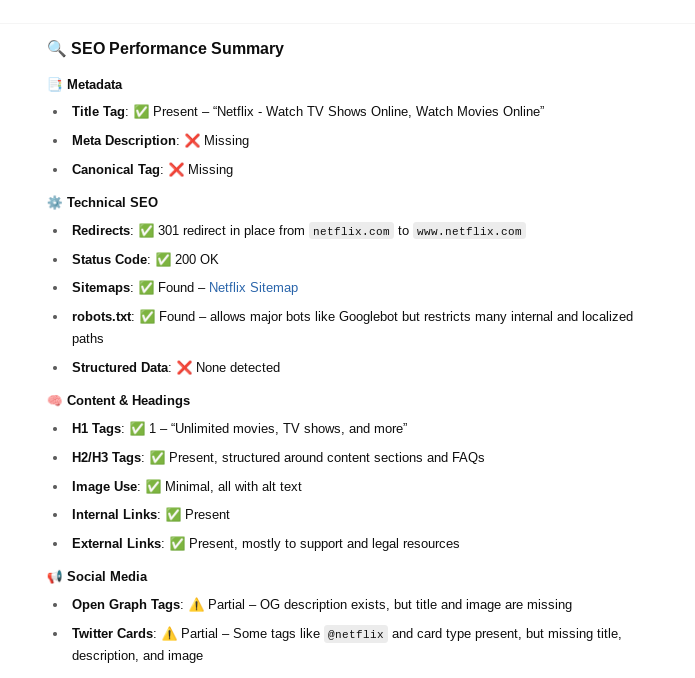Create Your Own ChatGPT Agent For On-Page SEO Audits netflix example 988 - Create Your Own ChatGPT Agent For On-Page SEO Audits