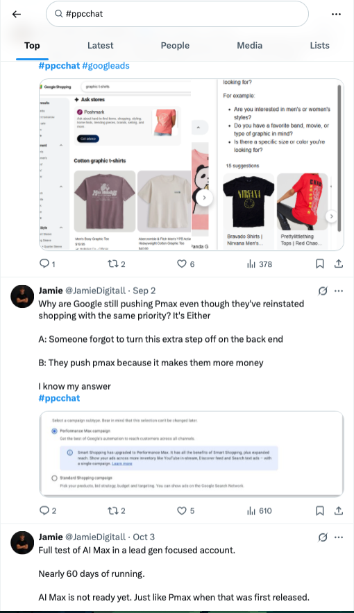 #ppcchat on X/Twitter