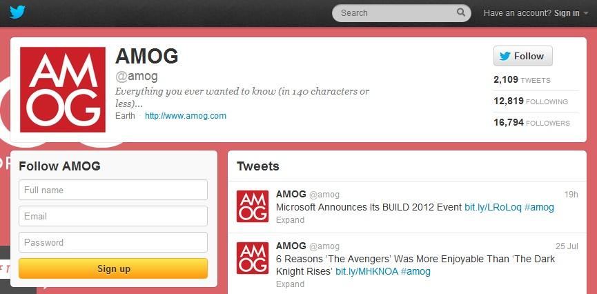 Amog Twitter